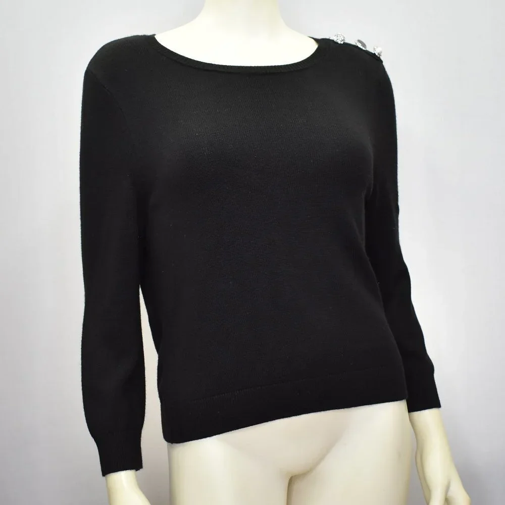 WHITE HOUSE BLACK‎ MARKET 3/4 SLEEVES SWEATER SZ MD
